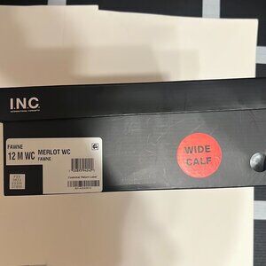 I.n.c. International Concepts Fawne Wide-Calf Riding Leather Boots,